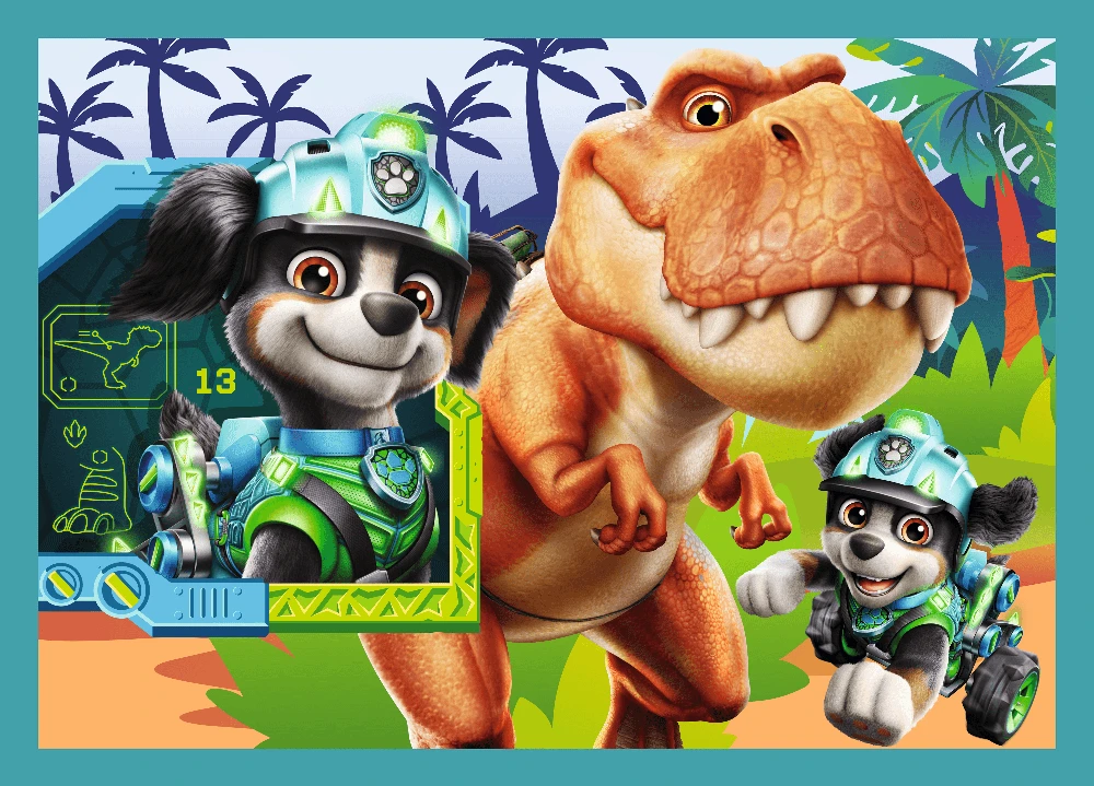 Dėlionė TREFL PAW PATROL 4 dėlionių rinkinys „Šuniukas-patrulis“