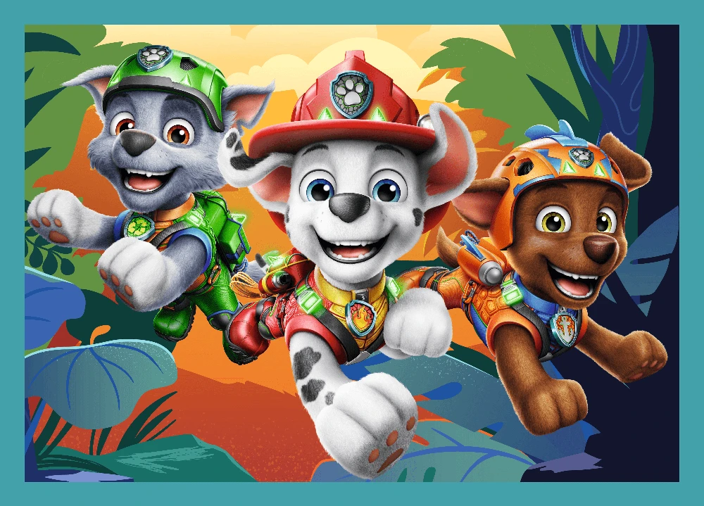 Dėlionė TREFL PAW PATROL 4 dėlionių rinkinys „Šuniukas-patrulis“