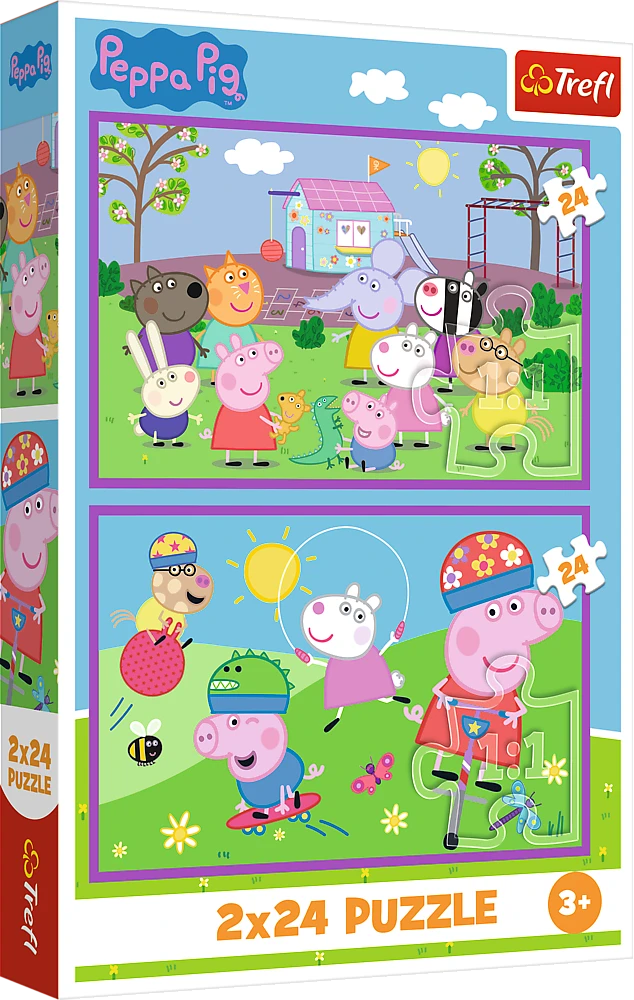 Trefl Dėlionė 2x24 vnt. - Peppa pig