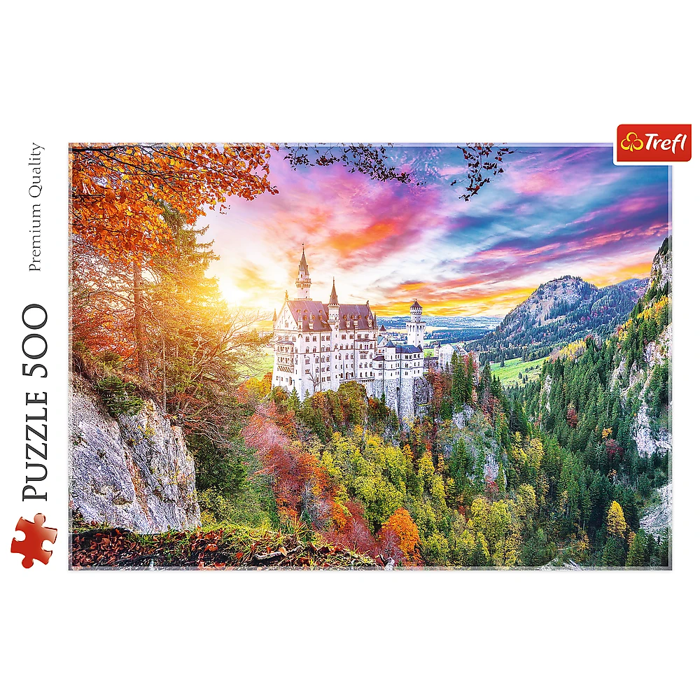 Trefl Dėlionė 500 vnt. - Noišvanšteino pilis (Neuschwanstein Castle) Vokietija