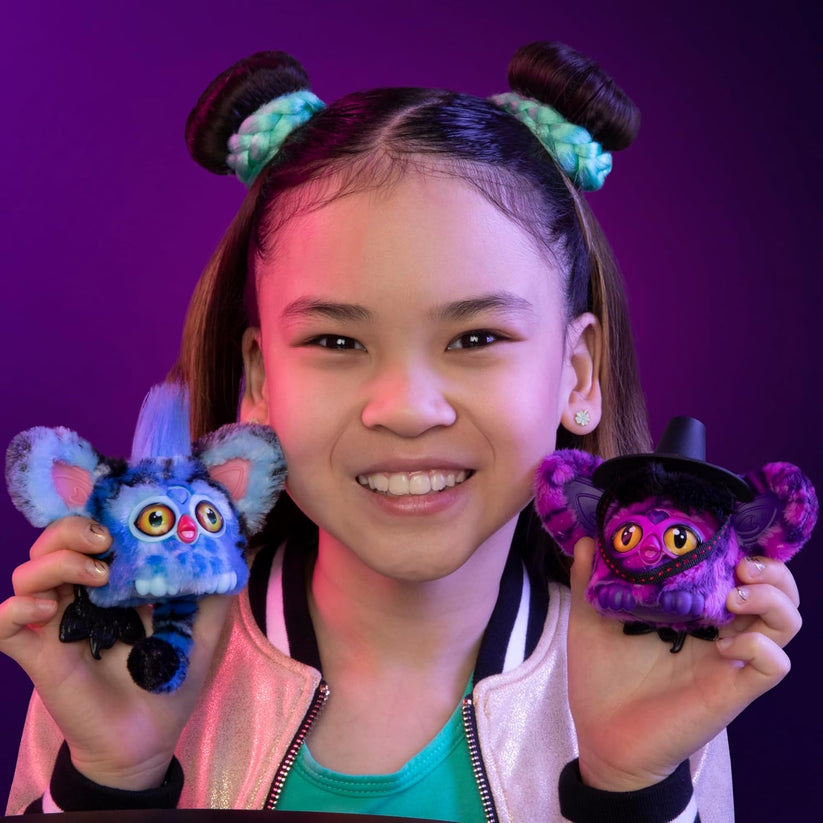 FURBY KPOP DEMON HUNTERS Interaktyvus žaislas „Furblets Saja Boy Demon“, 7,6 cm aprašymas - Prekės nuotrauka