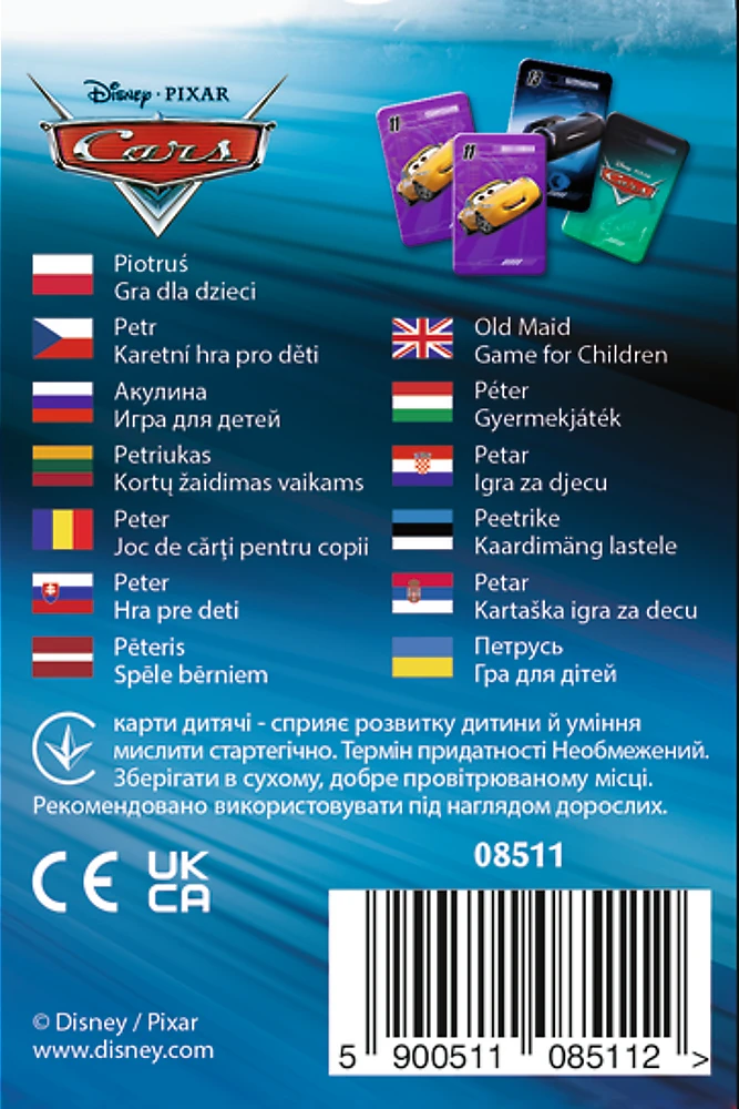 DISNEY TREFL CARS Kortų žaidimas „Ratai“
