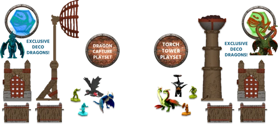 DRAGONS DRAKONŲ žaidimų rinkinys „Berkų pasaulis: Deglių bokštas“