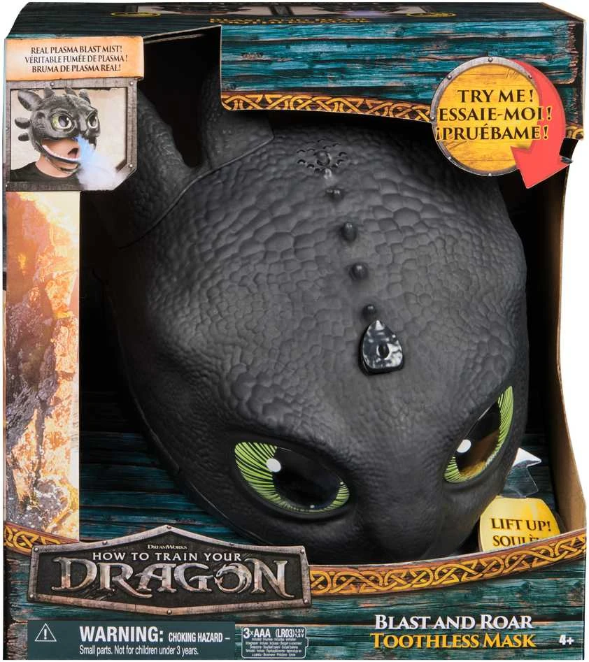 Spin Master DRAGONS Slibino kaukė su garso efektais