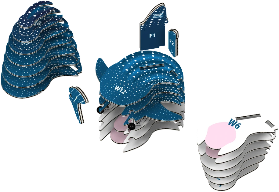 Dėlionė EUGY 3D kartoninis modelis „Bangininis ryklys“