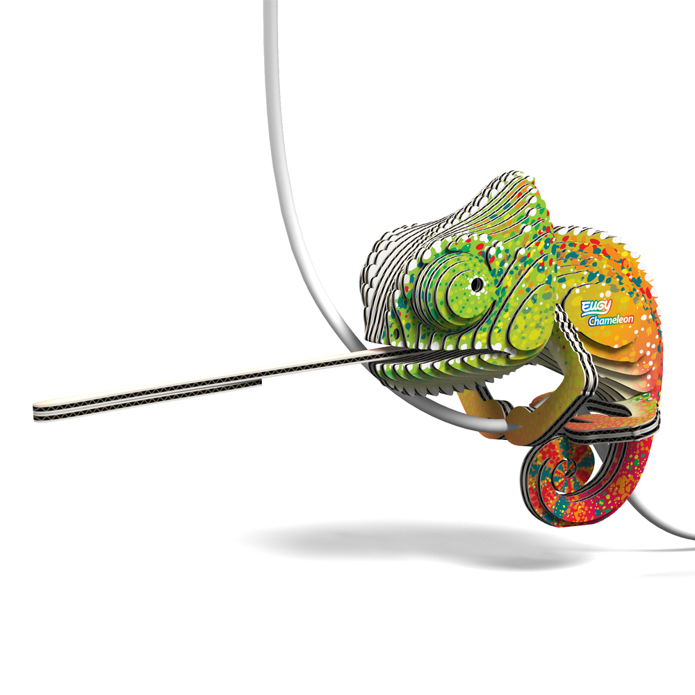 Dėlionė EUGY 3D kartoninis modelis „Chameleonas“
