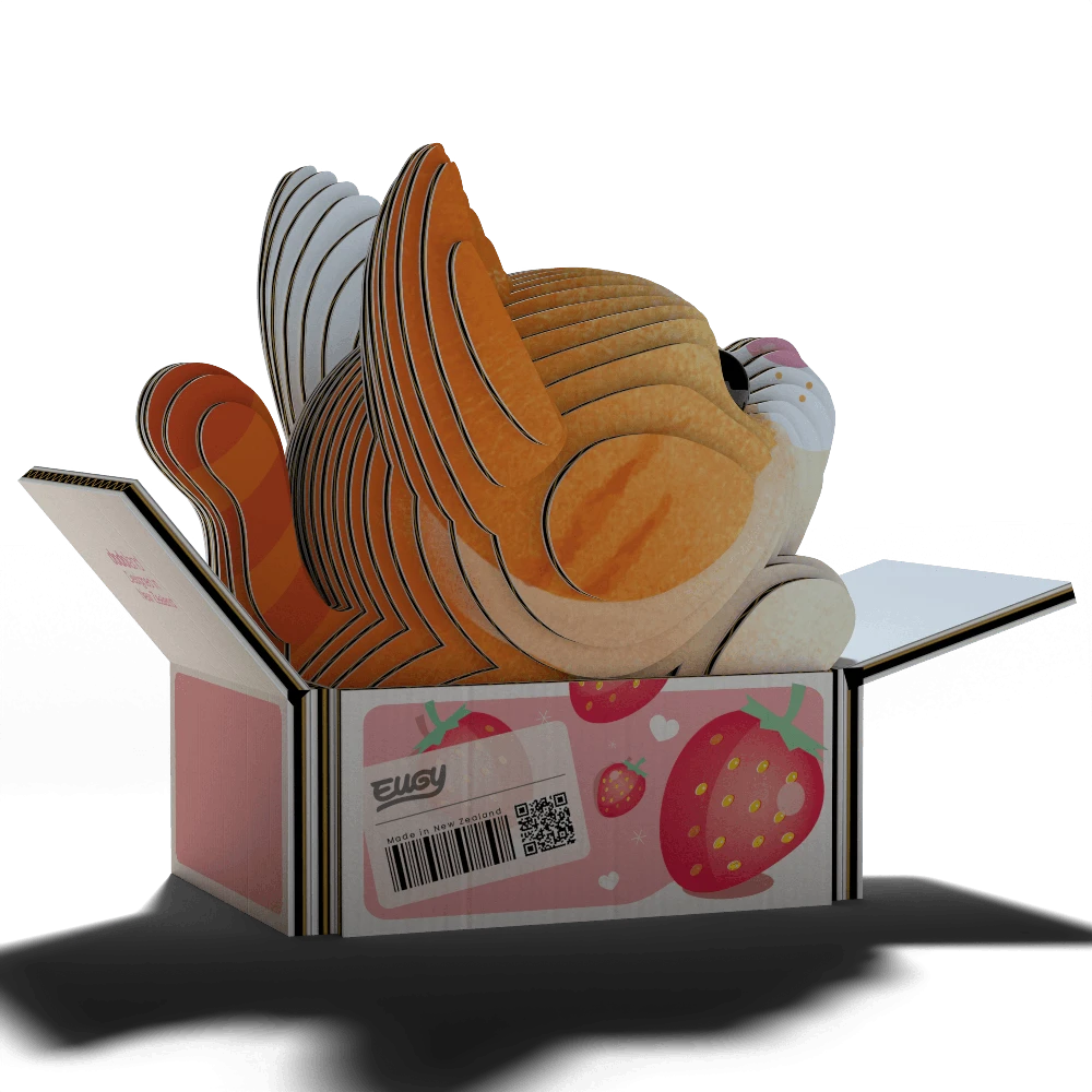 Dėlionė EUGY 3D kartoninis modelis „Kačiukas Pumpkin“