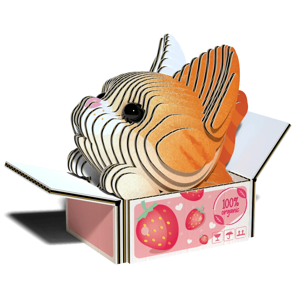 Dėlionė EUGY 3D kartoninis modelis „Kačiukas Pumpkin“