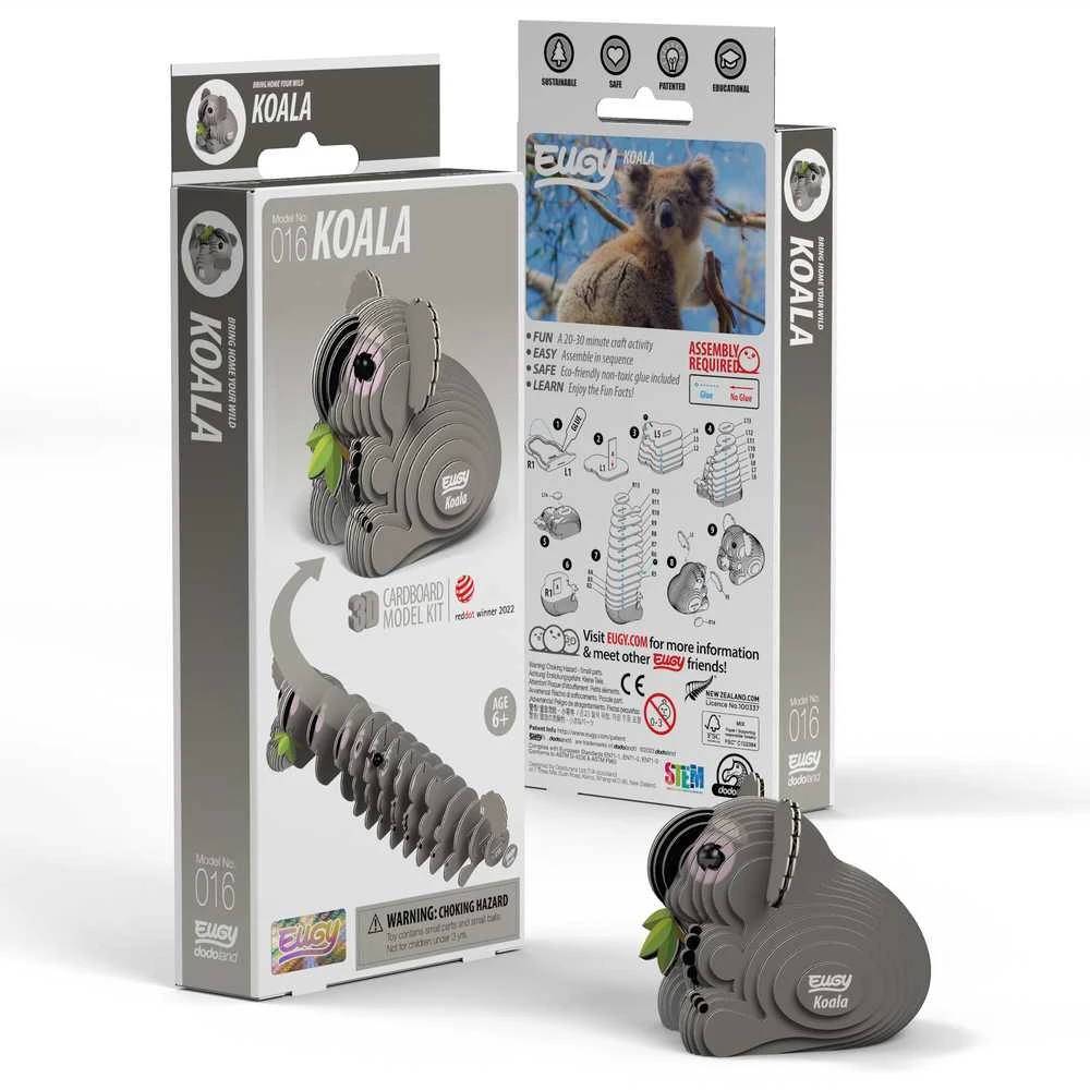 Dėlionė EUGY 3D kartoninis modelis „Koala“