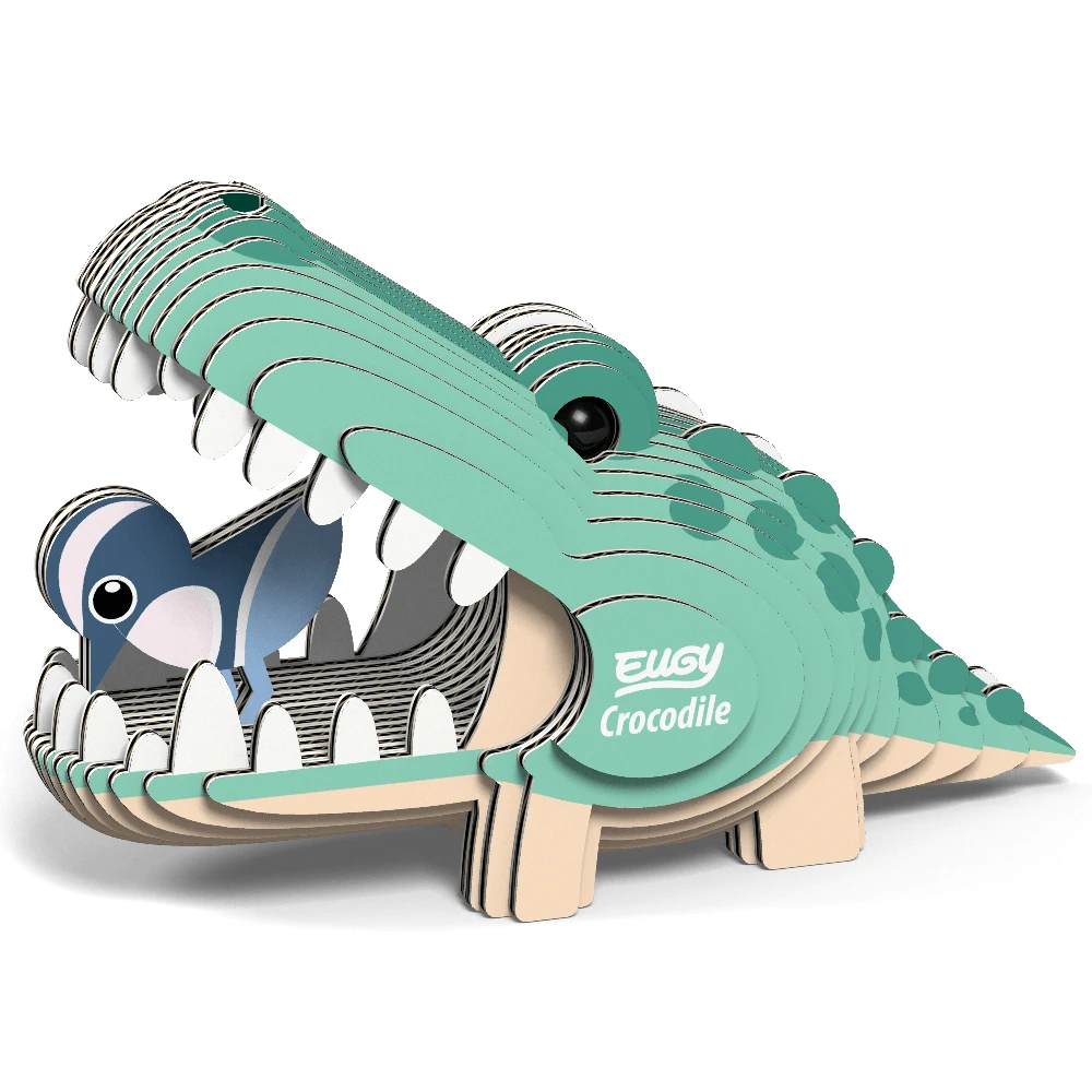 Dėlionė EUGY 3D kartoninis modelis „Krokodilas“