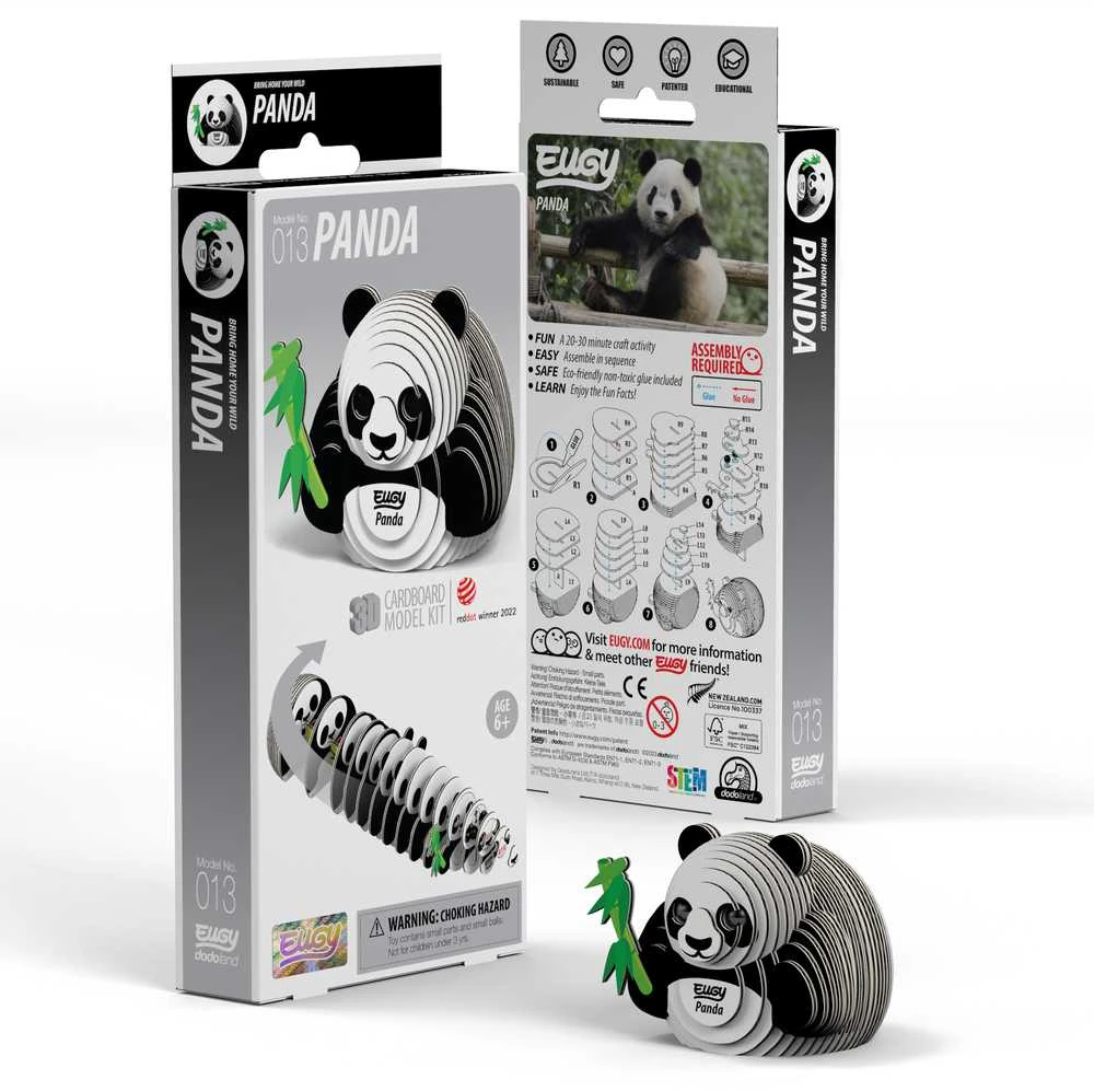 Dėlionė EUGY 3D kartoninis modelis „Panda“