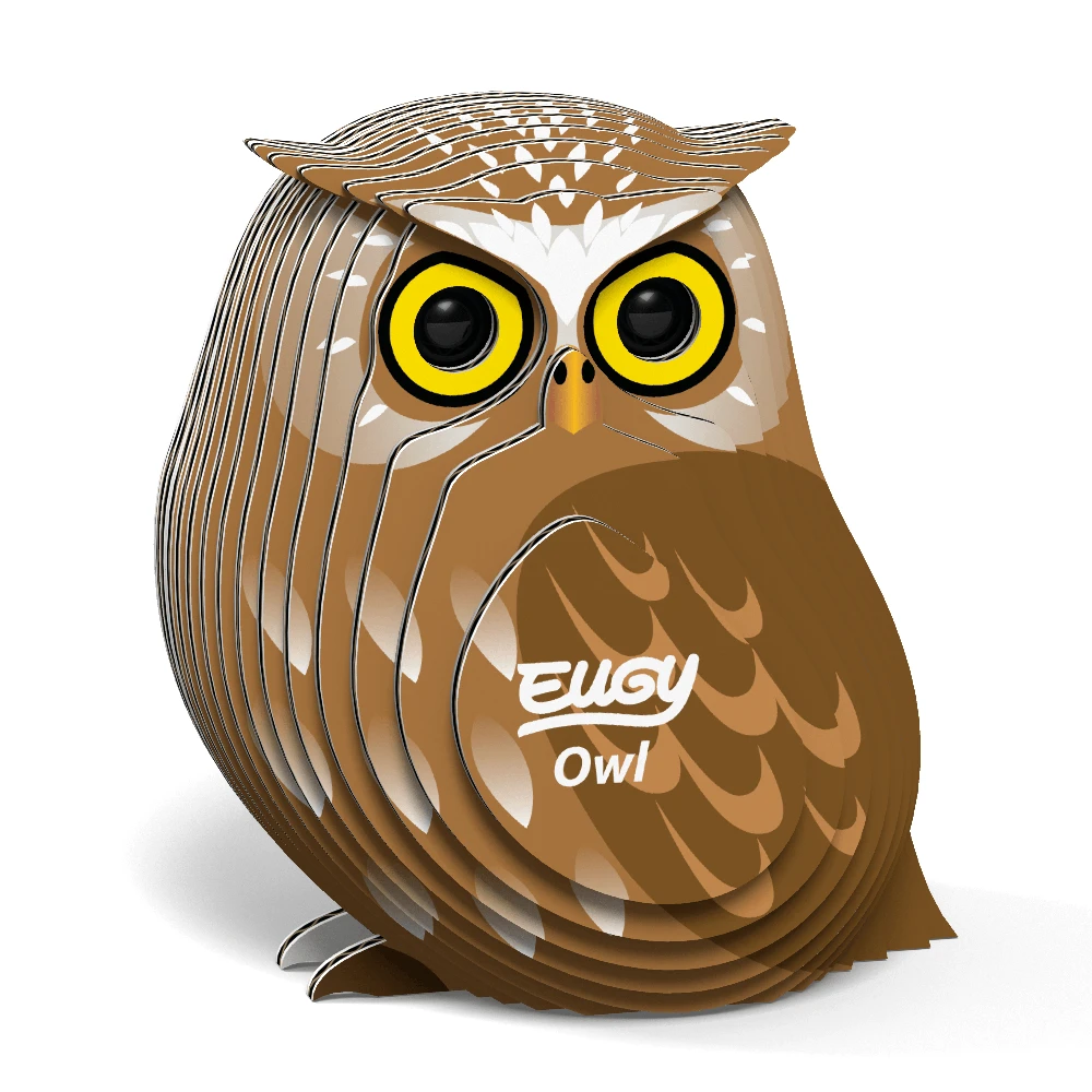 Dėlionė EUGY 3D kartoninis modelis „Pelėda“