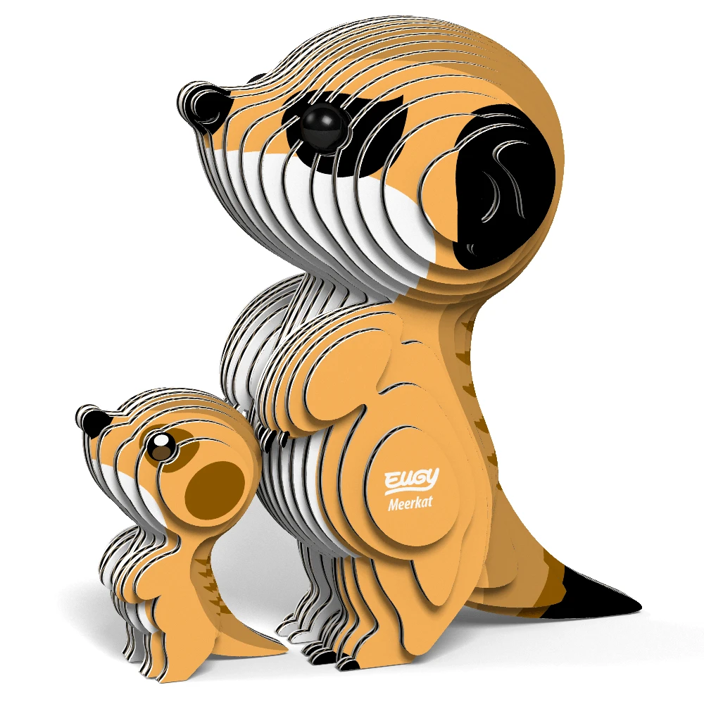 Dėlionė EUGY 3D kartoninis modelis „Surikatos“