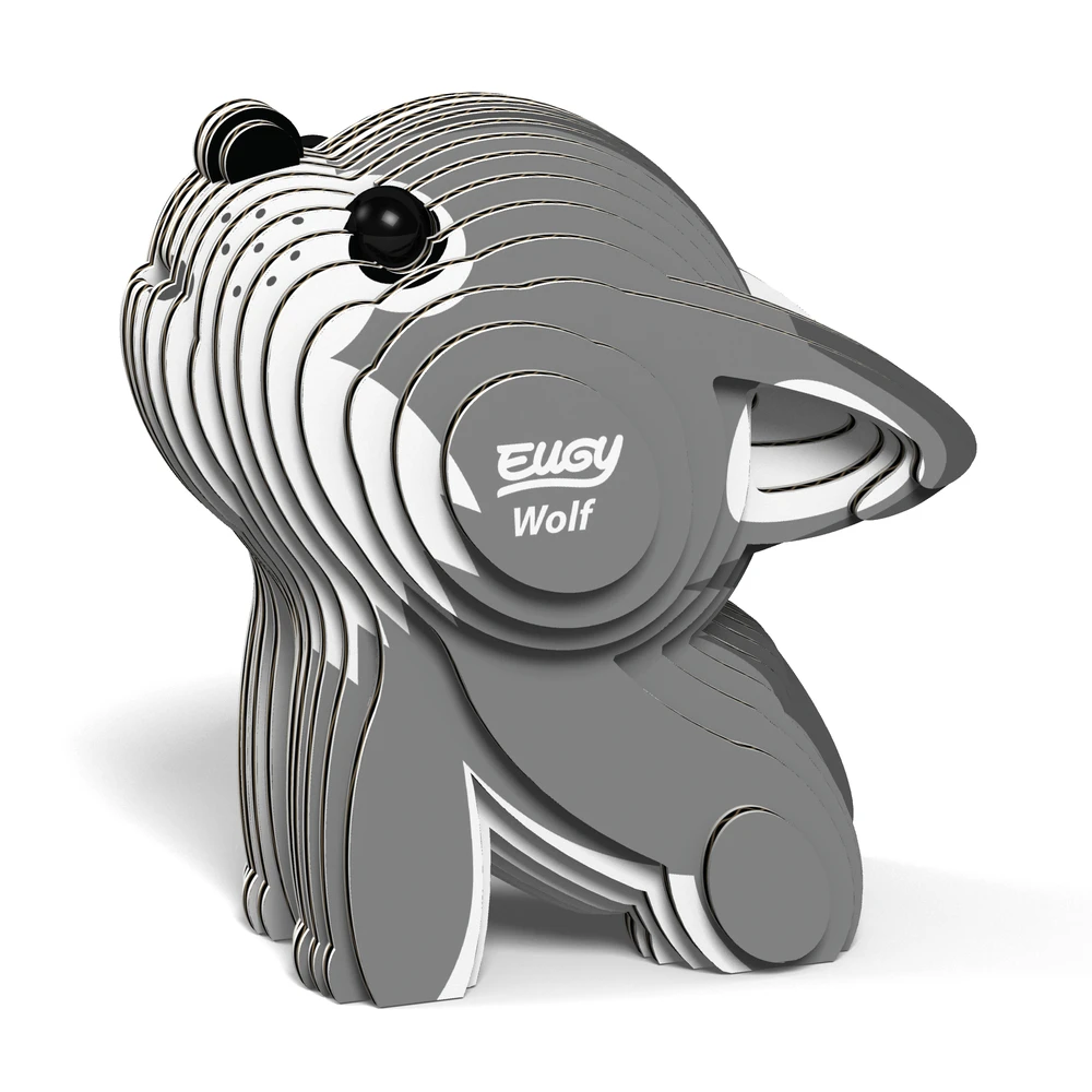 Dėlionė EUGY 3D kartoninis modelis „Vilkas“
