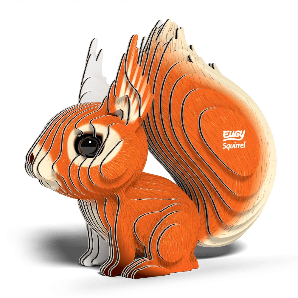 Dėlionė EUGY 3D kartoninis modelis „Voverė“