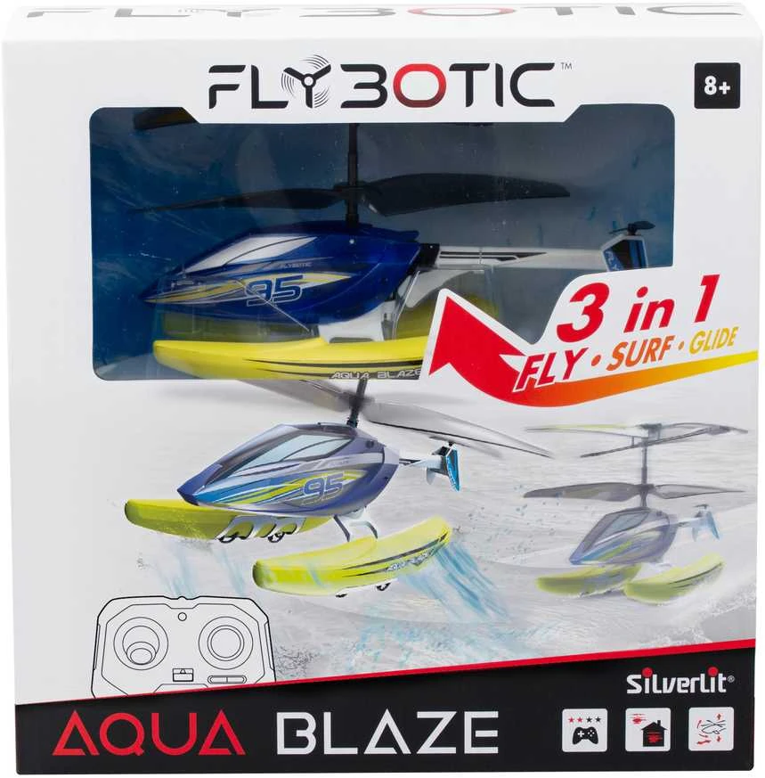 Radijo bangomis valdomas sraigtasparnis „Aqua Blaze“  FLYBOTIC, 22 cm