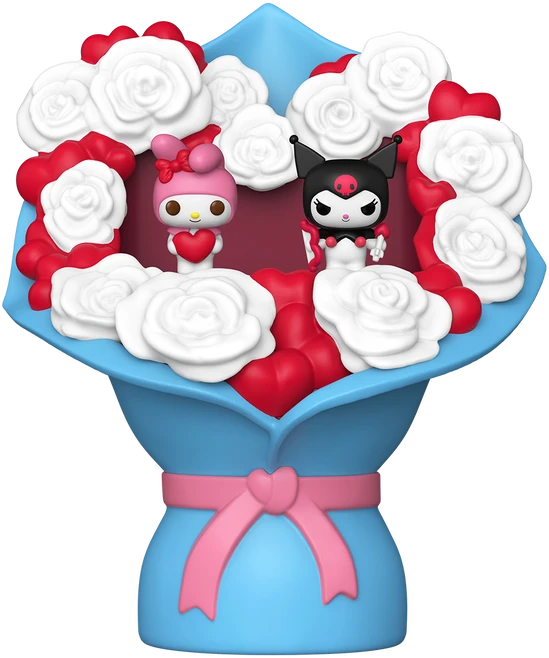 FUNKO Bitty POP! Figūrėlė: Bouquet: Sanrio - My Melody & Kuromi (Valentine) aprašymas - Prekės nuotrauka
