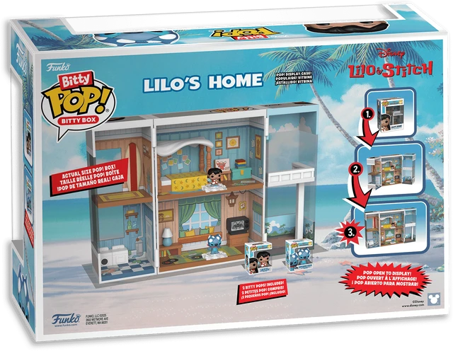 FUNKO Bitty Pop! Boxes: Figūrėlių rinkinys: Disney: Lilo & Stitch - Lilo´s Home