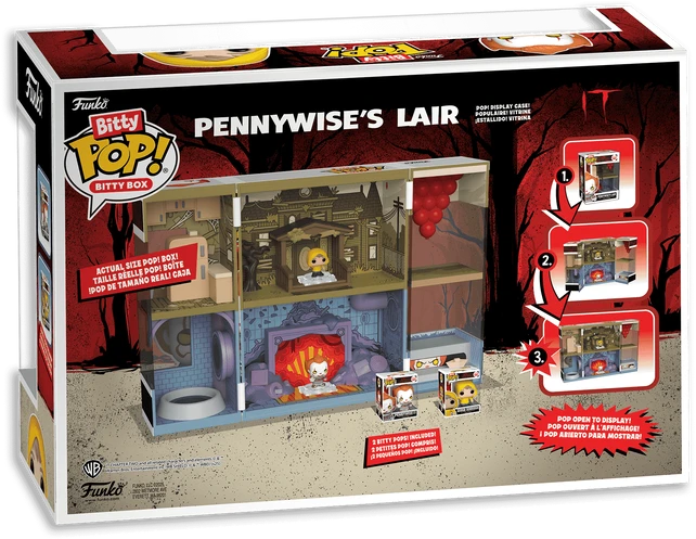 FUNKO Bitty Pop! Boxes: Figūrėlių rinkinys: IT - Pennywise Lair