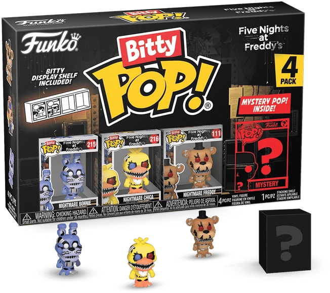 FUNKO Bitty POP! Figūrėlių rinkinys: Five Nights at Freddy´s, ~3 cm (4 vnt.)