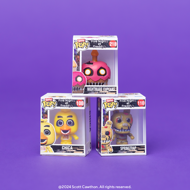 FUNKO Bitty POP! Figūrėlių rinkinys: Five Nights at Freddy´s, ~3 cm (4 vnt.) aprašymas - Prekės nuotrauka
