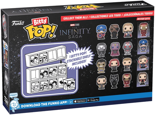 FUNKO Bitty POP! Figūrėlių rinkinys: Marvel - Hulk, ~3 cm (4 vnt.)