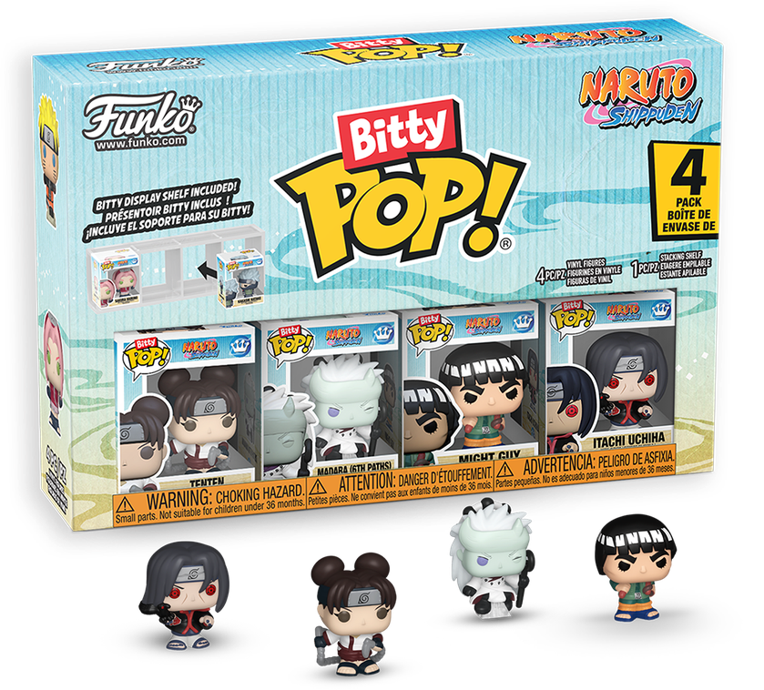FUNKO Bitty POP! Figūrėlių rinkinys: Naruto, ~2.3 cm (4 vnt.)
