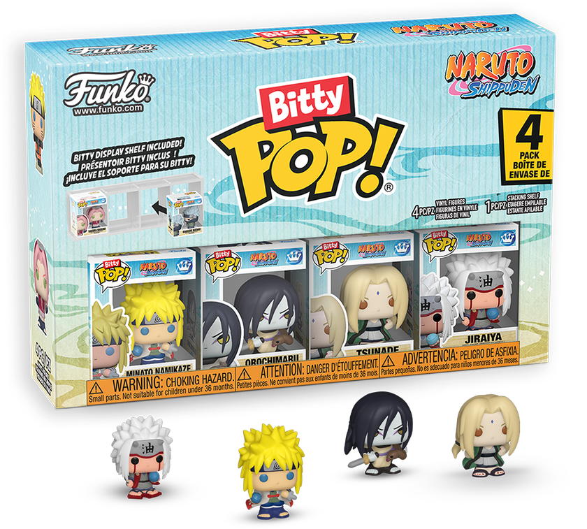 FUNKO Bitty POP! Figūrėlių rinkinys: Naruto, ~2.3 cm (4 vnt.)