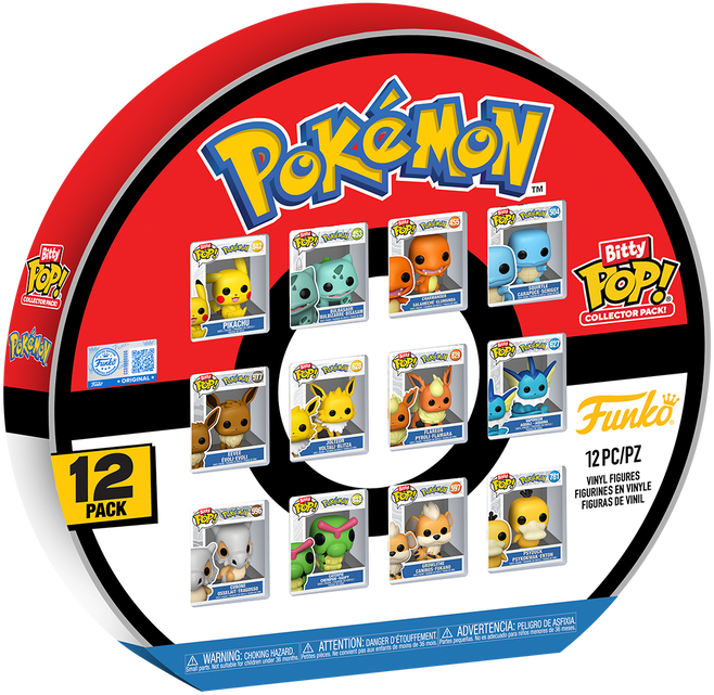 FUNKO Bitty POP! Figūrėlių rinkinys: Pokemon 12-pack