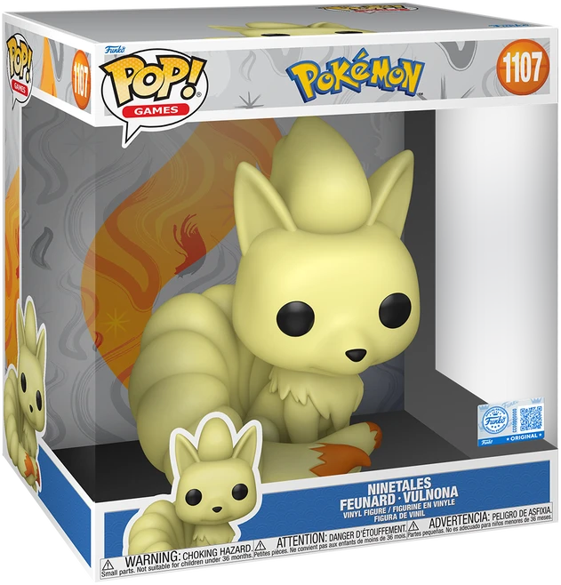 FUNKO POP! Vinilinė figūrėlė: Pokemonai - Ninetales Feunard Vulnona, 25 cm