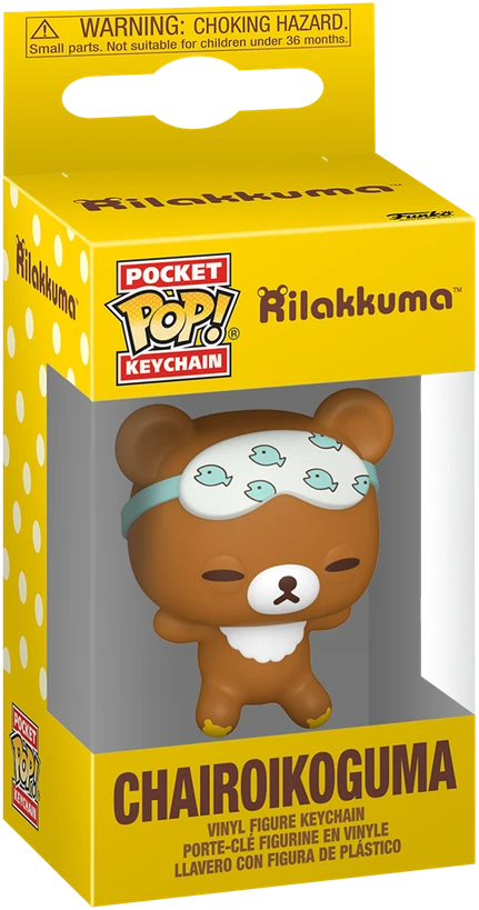 FUNKO POP! Keychain: Rilakkuma - Chairoikoguma Sleepy