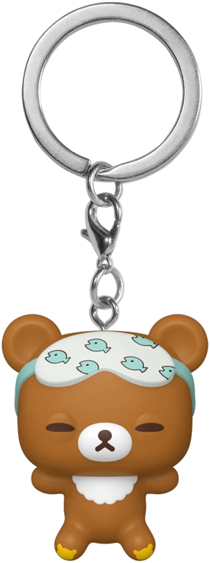 FUNKO POP! Keychain: Rilakkuma - Chairoikoguma Sleepy