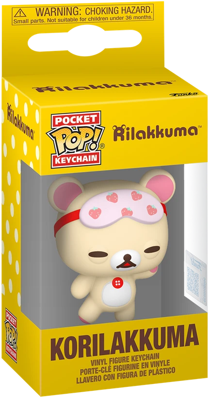 FUNKO POP! Keychain: Rilakkuma - Korilakkuma Sleepy