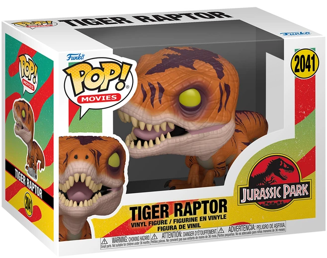 FUNKO POP! Kolekcionuojama figūrėlė - JURASSIC PARK S3: Tiger Raptor