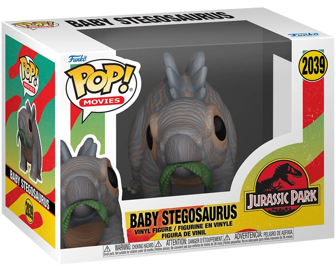 FUNKO POP! Vinilinė figūrėlė: Jurassic Park - Baby Stegosaurus, ~9 cm