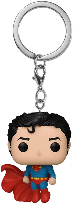 FUNKO POP! Raktų pakabutis: DC - Superman, ~9 cm aprašymas - Prekės nuotrauka