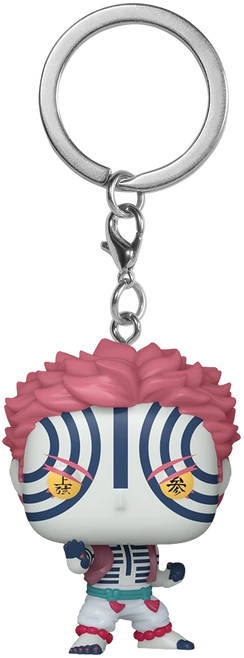 FUNKO POP! Raktų pakabutis: Demon Slayer - Akaza, ~9 cm aprašymas - Prekės nuotrauka