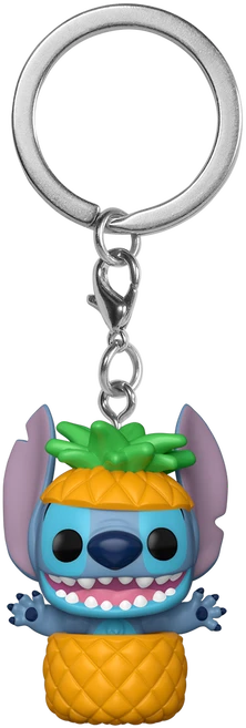 FUNKO POP! Raktų pakabutis: Disney: Lilo & Stitch - Stitch in Pineapple, 4 cm
