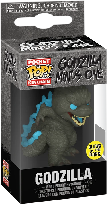 FUNKO POP! Raktų pakabutis: Godzilla - Godzilla (Heat Ray) (Glow)