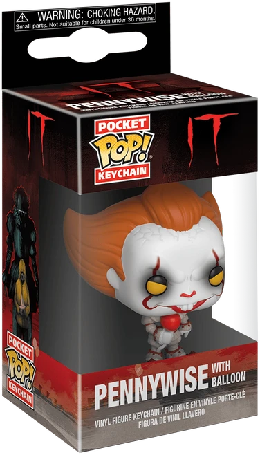 FUNKO POP! Raktų pakabutis: IT - Pennywise, 10 cm aprašymas - Prekės nuotrauka