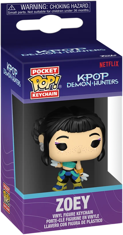 FUNKO POP! Raktų pakabutis: KPop Demon Hunters - Zoey, 10 cm