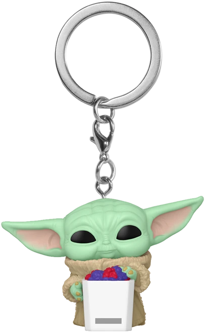 FUNKO POP! Raktų pakabutis: Mandalorian & Grogu - Grogu with Snack