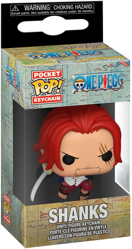 FUNKO POP! Raktų pakabutis: One Piece - Shanks, 10 cm