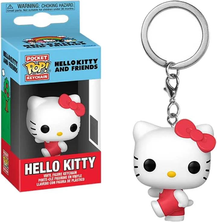 FUNKO POP! Raktų pakabutis: Hello Kitty and Friends - Hello Kitty, 10 cm