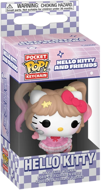 FUNKO POP! Raktų pakabutis: Hello Kitty and Friends - Hello Kitty, 10 cm