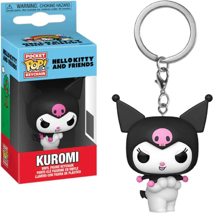 FUNKO POP! Raktų pakabutis: Hello Kitty and Friends - Kuromi, 10 cm