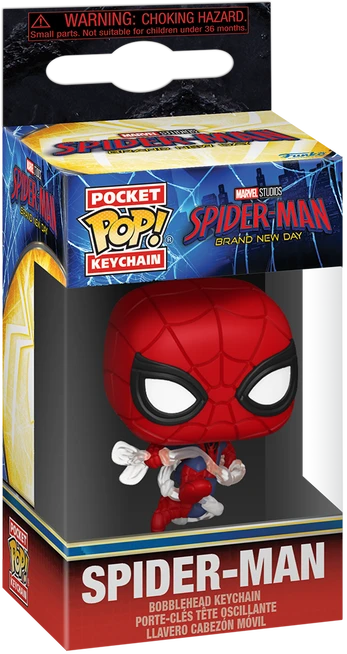 FUNKO POP! Raktų pakabutis: Spider-Man (Brand New Day)