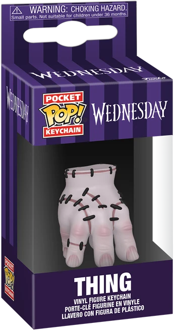 FUNKO POP! Raktų pakabutis: Wednesday - Thing, 10 cm