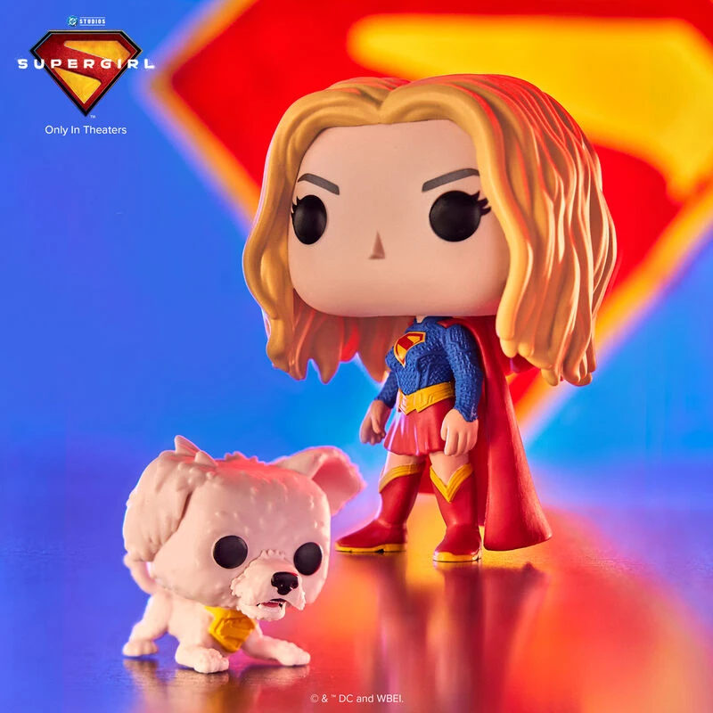 FUNKO POP! Vinilinė figūrėlė: Supergirl - Supergirl with Puppy Krypto, 9 cm