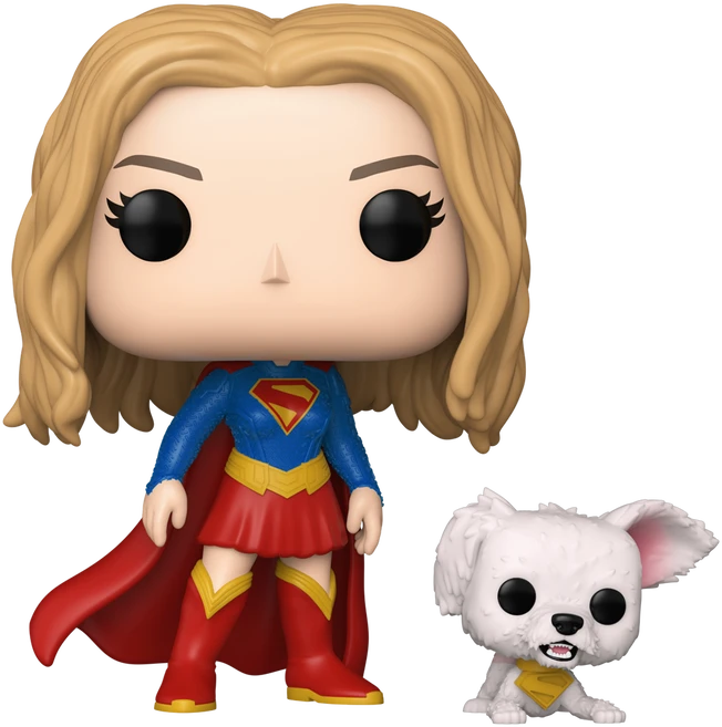 FUNKO POP! Vinilinė figūrėlė: Supergirl - Supergirl with Puppy Krypto, 9 cm aprašymas - Prekės nuotrauka